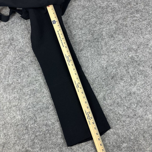 Vtg Peregrine Ski Pants Women 10 Black Bibs Adjustable Wool Blend - Picture 10 of 11